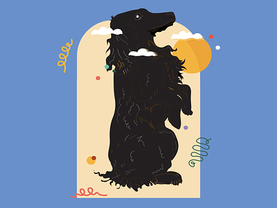 Dog Illustration adobe illustrator art design dog dog illustration illustration illustrator print vector wacom intuos