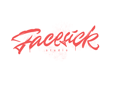 Facesick branding calligraphy lettering letters logo logotype typography vector