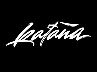 Katana Lettering calligraphy lettering letters logotype