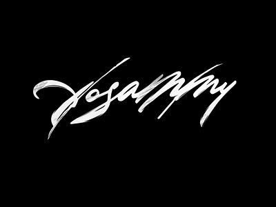 Yosammy Lettering branding calligraphy lettering letters logo logotype typography