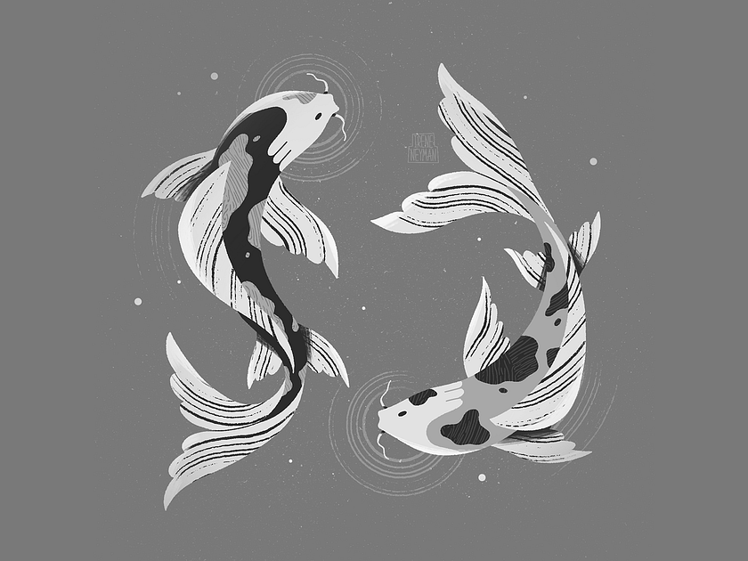 Koi fish by Irene Neyman on Dribbble