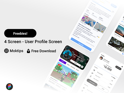 FREEBIES! - 4 User Profile Screen