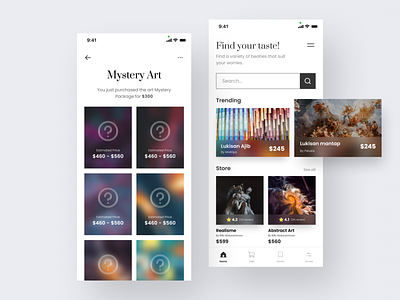 Art Shop - minimalism E-Commerce app apps apps design apps payment apps screen clean design e commerce app e commerce shop shopping app ui uidesign uiux ux
