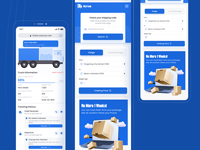 Truck Cargo Delivery Apps Design Concept apps cargo apps clean delivery apps foreign company populer truck truck apps truck cargo ui uiux design visual designer