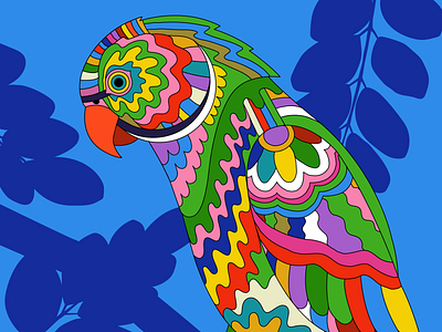 PSYCHEDELIC LONDON PARAKEETS