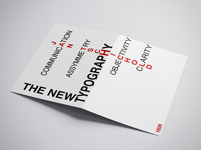 Foldable Poster_cover design the new typography typogaphy