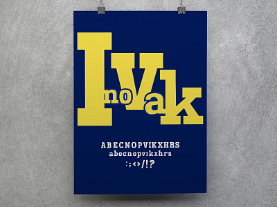 Inovak- New Typography design poster poster design typogaphy