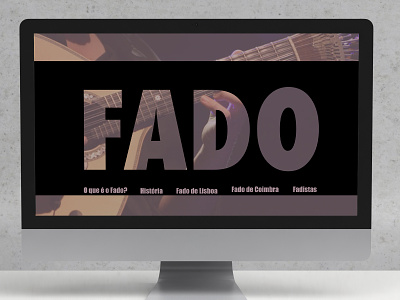 Fado- Website Design. fado portugal webdesig wedding