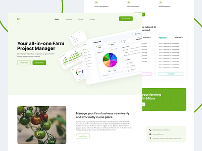 Simple Website for a Farm Management Dashboard