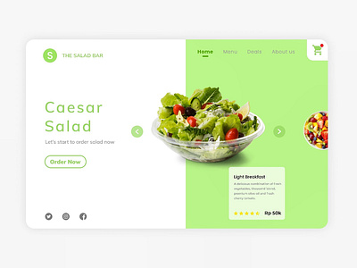 Healthy food app website app booking card clean concept design exploration figma green ios mobile ui ux web webdesign website white