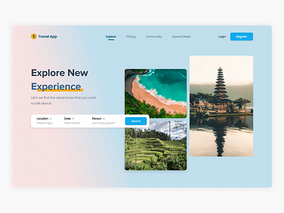 Travel Website Landing Page