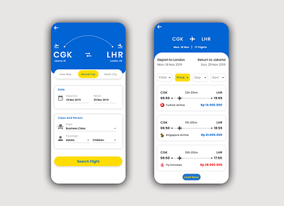 Flight Booking Concept - tiket.com app booking card clean concept design exploration figma flight ios iphone mobile travel ui