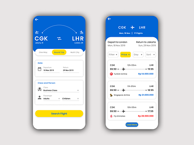 Flight Booking Concept - tiket.com