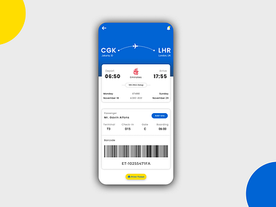 Flight ticket UI design - Passenger details