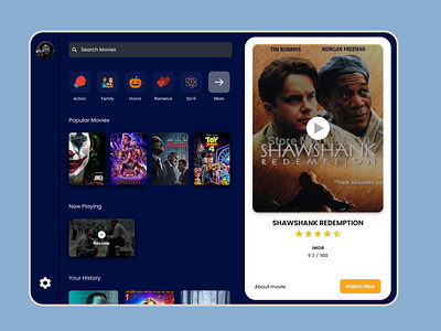 Movie App for Ipad - UI exploration