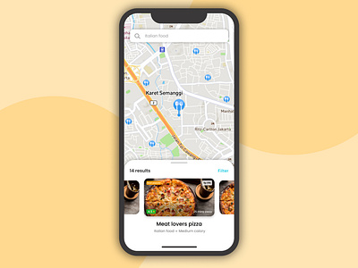 Food delivery app - UI exploration