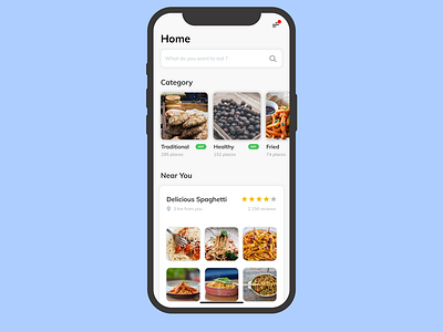 Food delivery app - UI exploration