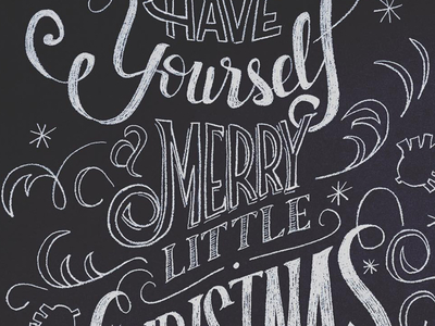 Christmas Chalk Art by Cristian Garcia - Dribbble