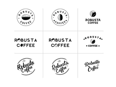 Robusta coffee logos