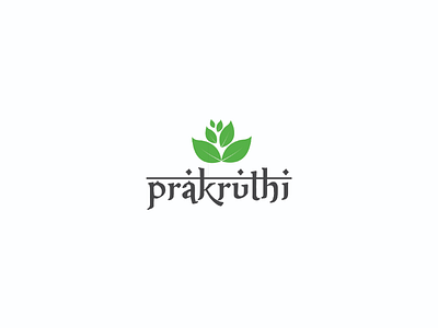 Prakriti logo logo design project work logo