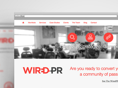 Wired Website responsive web website website design