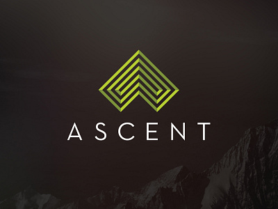 Ascent Logo Design identity logo mark