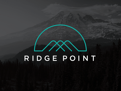 Ridget Point Logo Concept logo minimal mountain mountains ridge ridge point simple