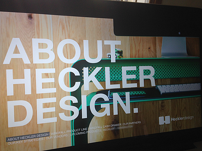 Heckler Design Presentation big text heckler helvetica keynote presentation typography
