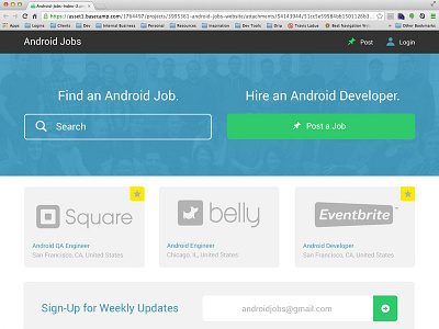 Android Jobs Website android web website