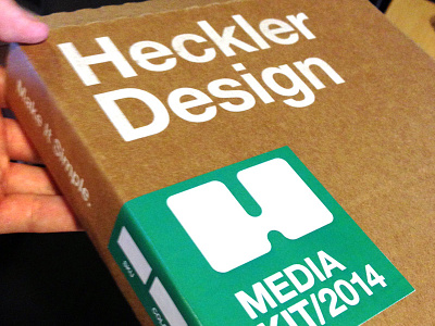 Heckler Mediakit Sneakpeak Front heckler package package design packaging