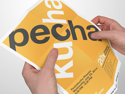 Pecha Kucha Phoenix 2014 pecha kucha pechakucha poster poster design typography