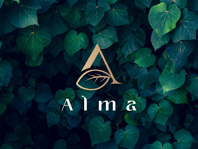 ALMA beauty logo design beauty logo brand brand logo branding cosmetic logo creative logo fashion graphic design graphic designer label design letterlogo logo design logo designer luxury logo minimalist logo natural oil packaging design senior designer skin care spa logo