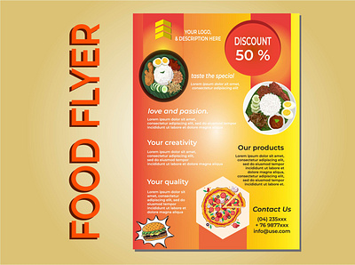 Brochure design vector template in A4 size. Flyer Template advertisement branding clean cover design graphic design illustration logo vector