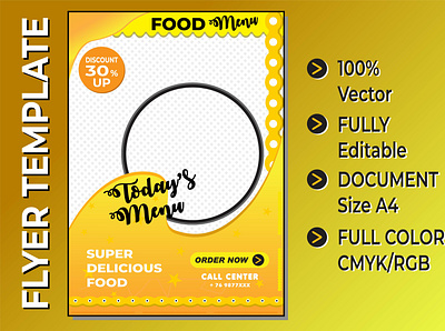 Food & culinary promotion template Premium Vector advertisement branding clean cover custom design graphic design illustration vector
