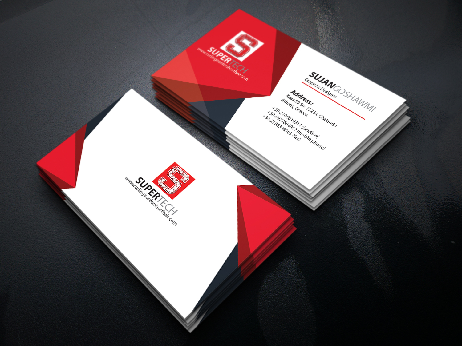 Simple and Modern Business Card Design by Firman Syah on Dribbble