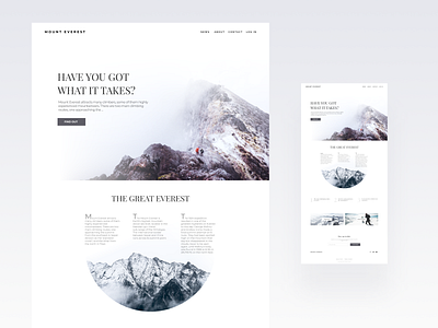 Landing Page: Everest