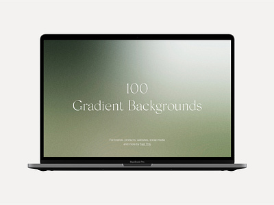 100 Green Gradient Backgrounds With Grain Noisy Texture