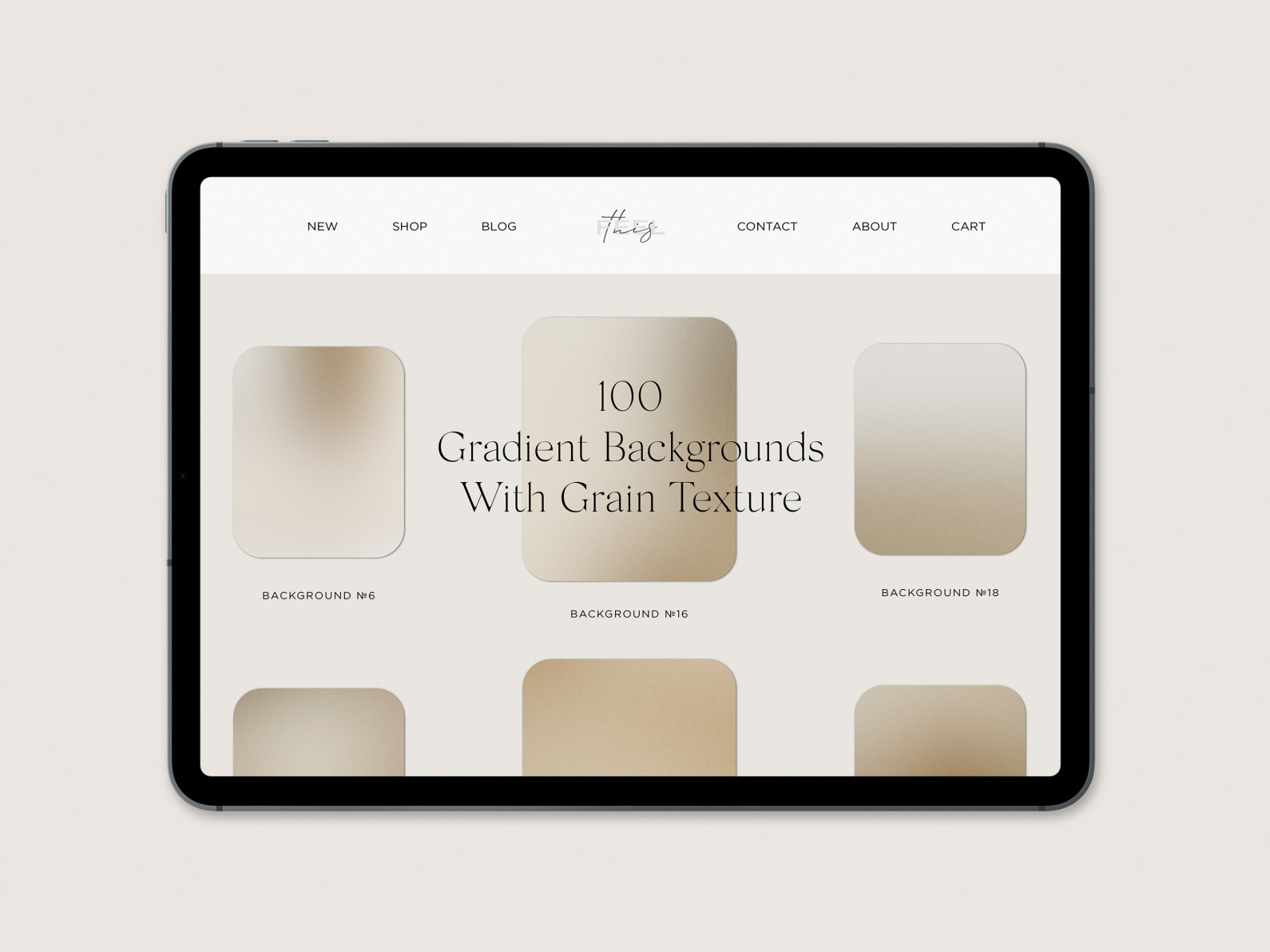 100 Beige Gradient Backgrounds With Grain Noisy Texture by Feel This on ...