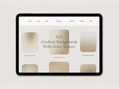 100 Beige Gradient Backgrounds With Grain Noisy Texture