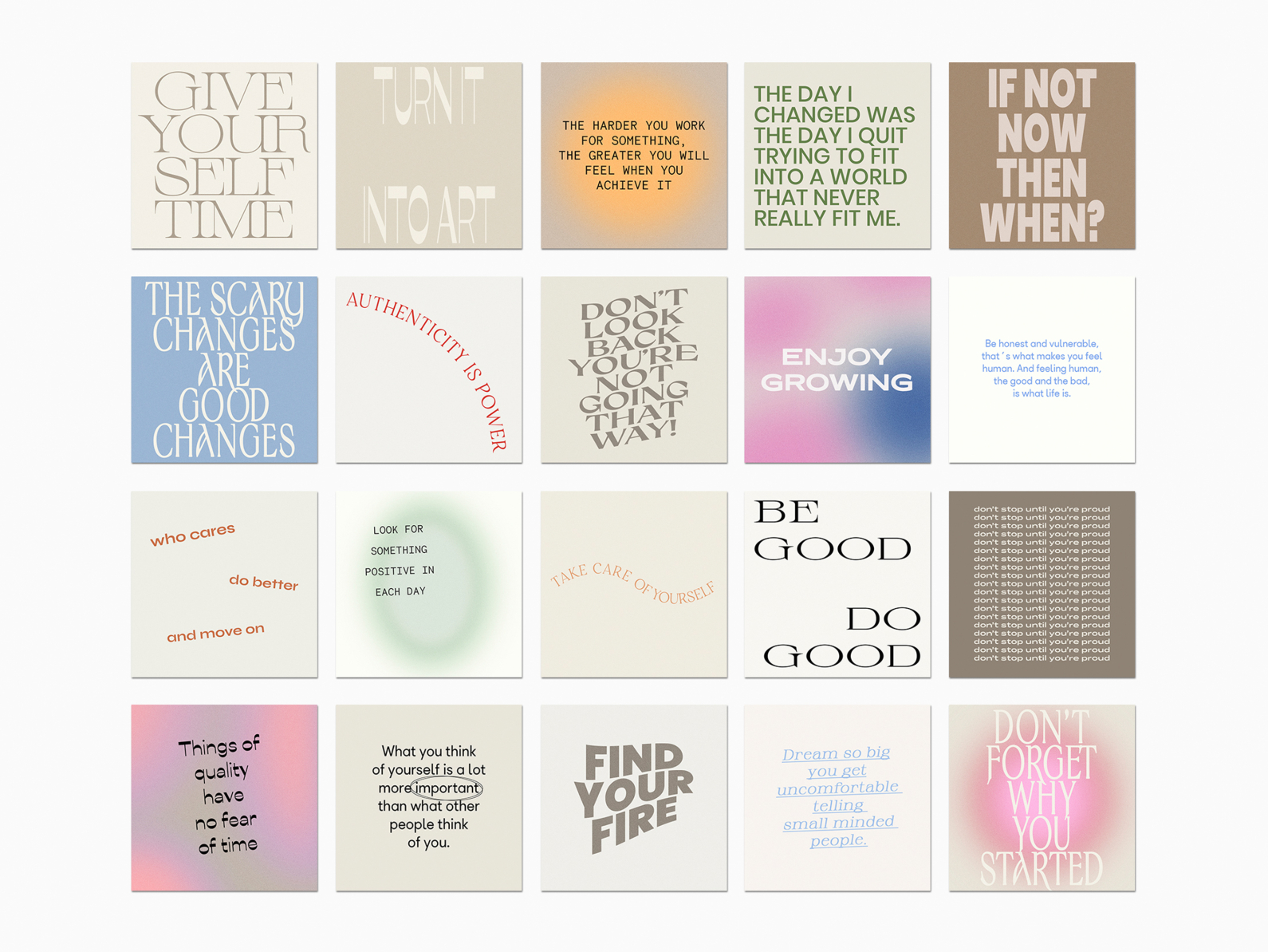 100 Editable Instagram Quotes. Aesthetic Minimalistic Templates by Feel ...