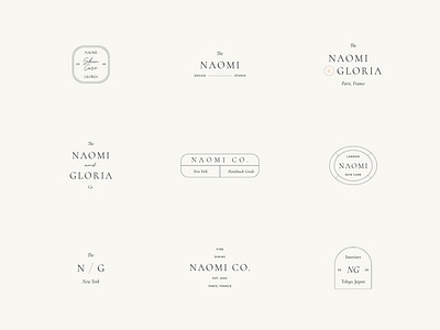 Naomi Logos. 54 Customisable & Minimal Logotypes. Ai Eps Psd ai badge branding design digital download editable eps graphic design illustration logo logos logotypes marks photoshop psd symbols template typography vector