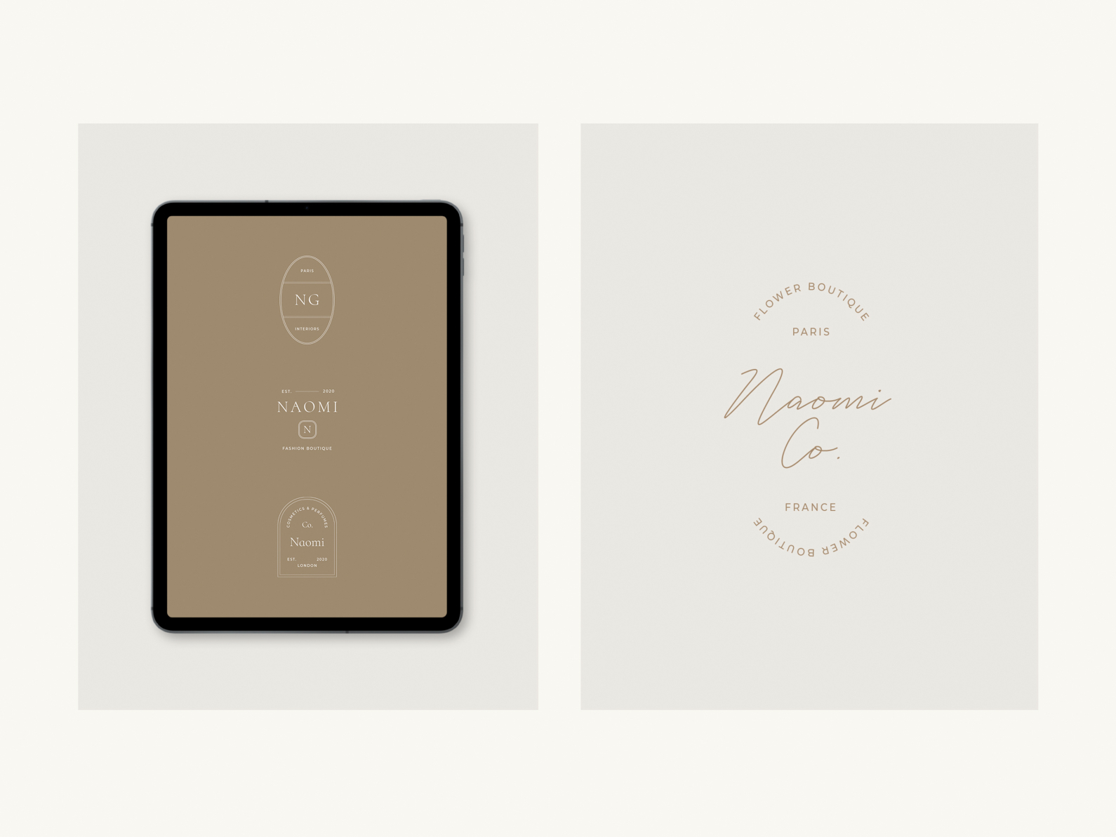 Naomi Logos. 54 Customisable & Minimal Logotypes. Ai Eps Psd by Feel ...