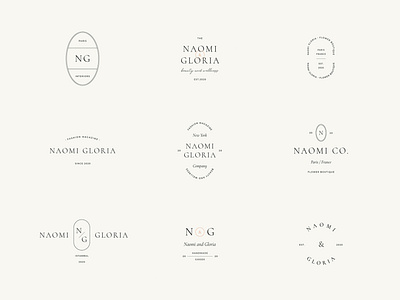 Naomi Logos. 54 Customisable & Minimal Logotypes. Ai Eps Psd ai badge branding design digital download editable eps graphic design illustration logo logos logotype logotypes marks photoshop symbols template typography vector