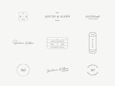 Soutono Logos. 54 Customisable & Minimal Logotypes. Ai Eps Psd ai badge branding design digital download editable eps graphic design illustration logo logos logotypes marks photoshop psd symbols template typography vector