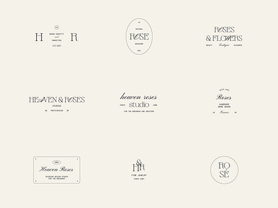 Heaven Logo Kit. 54 Customisable, Modern & Minimal Logotypes.