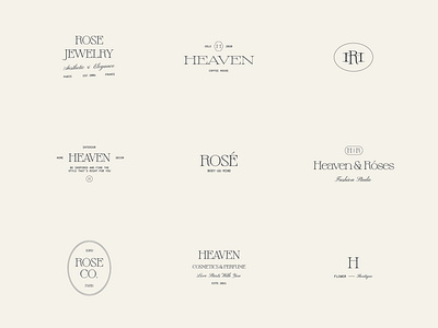 Heaven Logo Kit. 54 Customisable, Modern & Minimal Logotypes. ai badge branding design digital download editable eps graphic design logo logos logotypes marks photoshop psd symbols template typography vector