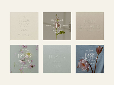 Heaven Logo Kit. 54 Customisable, Modern & Minimal Logotypes.