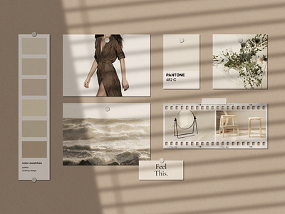 Realistic Mood Board Mockups