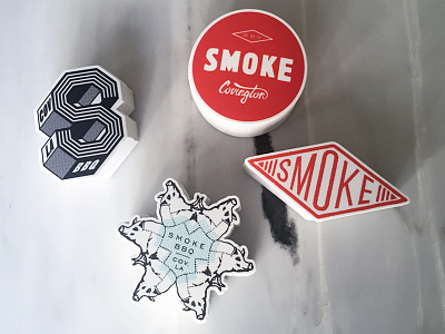 Smoke BBQ Stickers