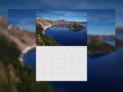 Personal Calendar Part 2 august calendar december july landscape national park november october photography september
